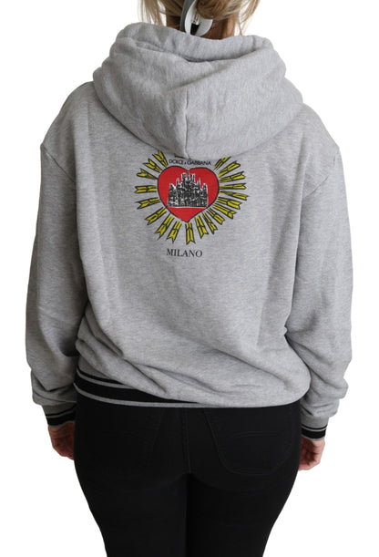 Exclusive Hooded Gray Cotton Sweater