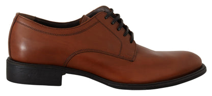 Elegant Brown Derby Formal Shoes