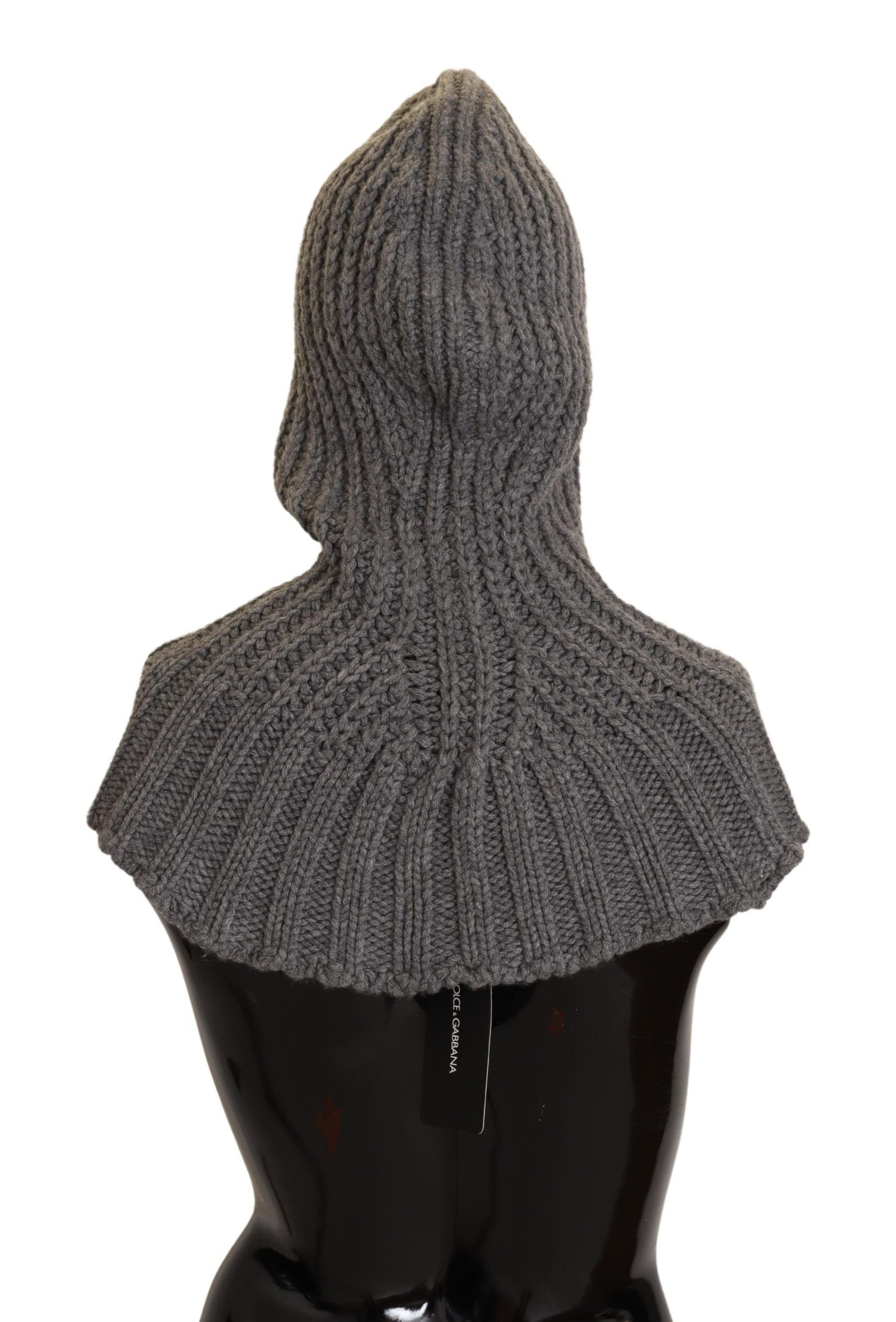 Elegant Cashmere Hood Scarf in Gray