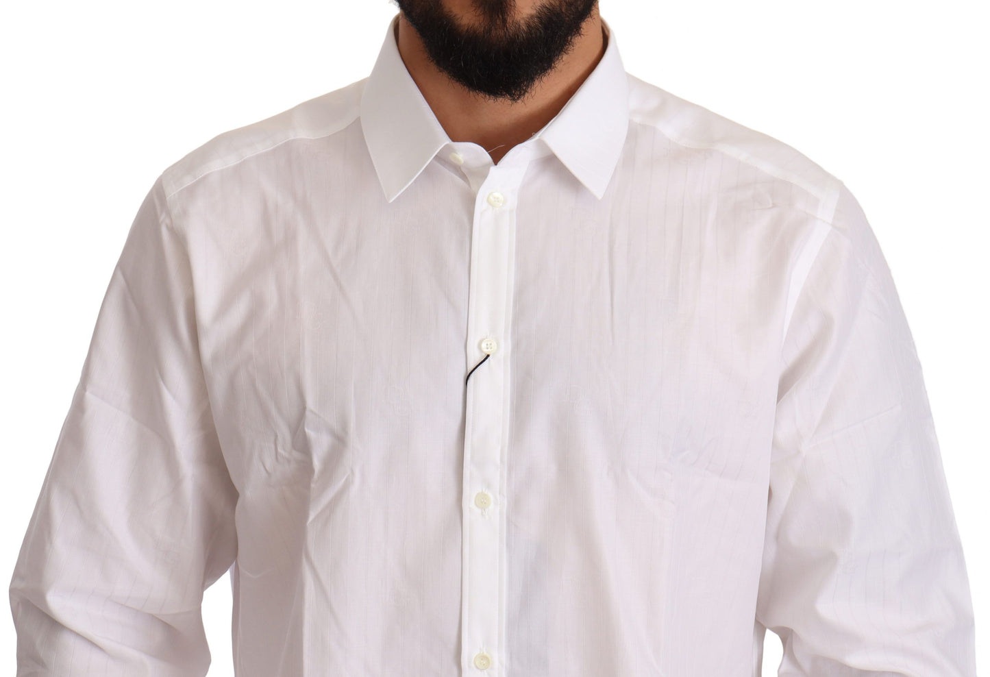 Elegant White Martini Fit Shirt