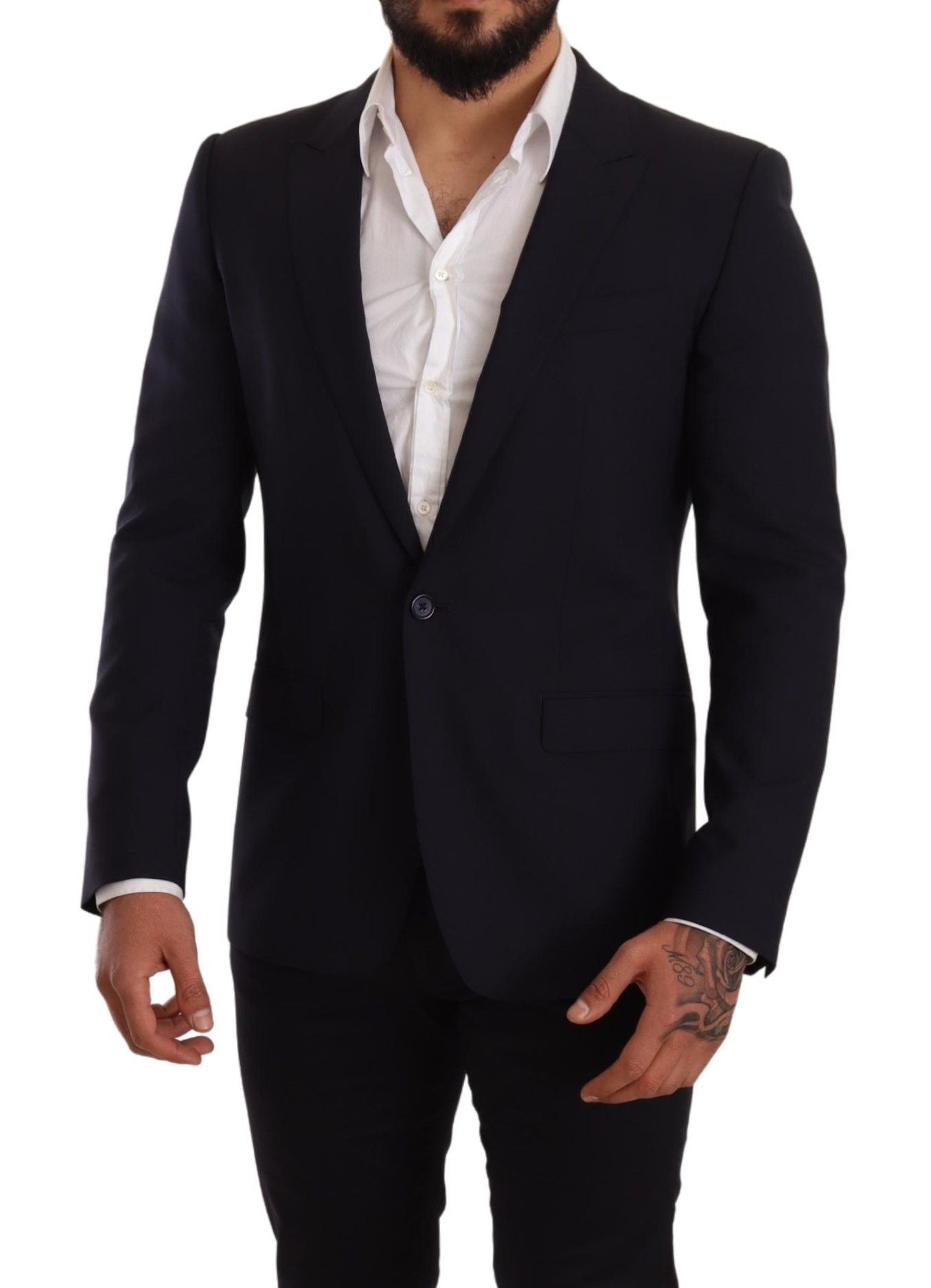 Elegant Navy Martini Blazer by Renowned Tailors