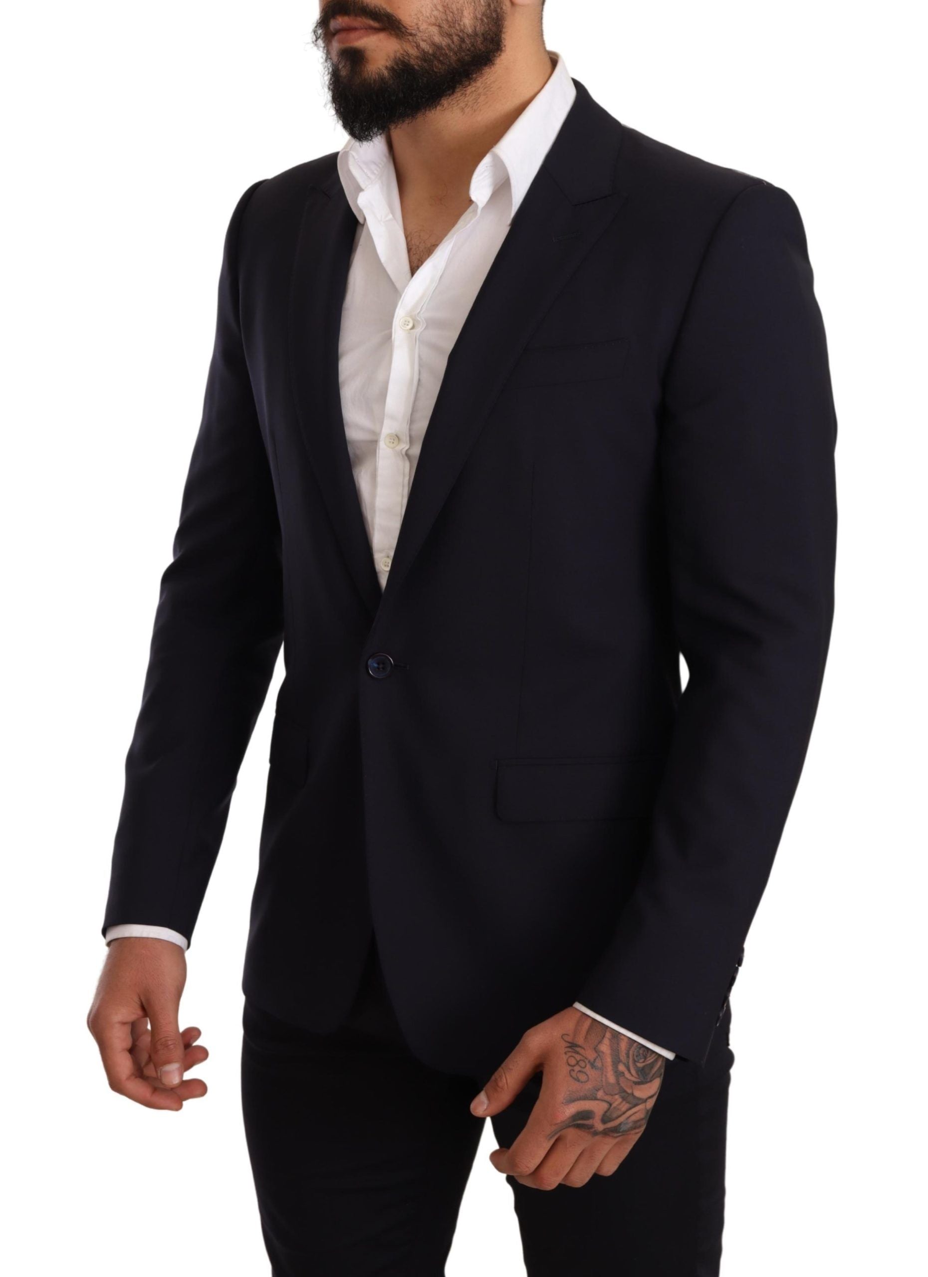 Elegant Navy Martini Blazer by Renowned Tailors