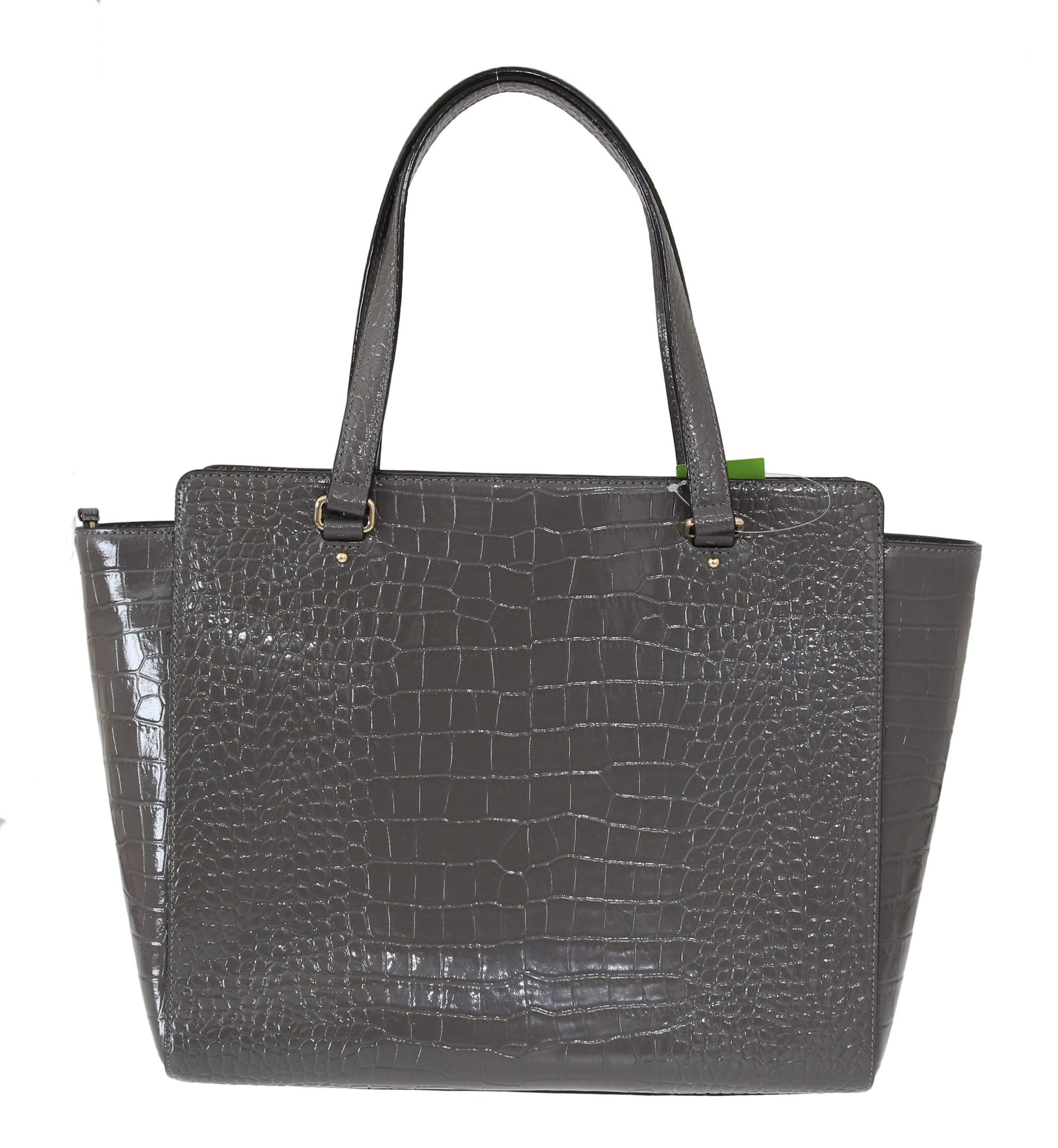 Chic Elissa Gray Leather Handbag