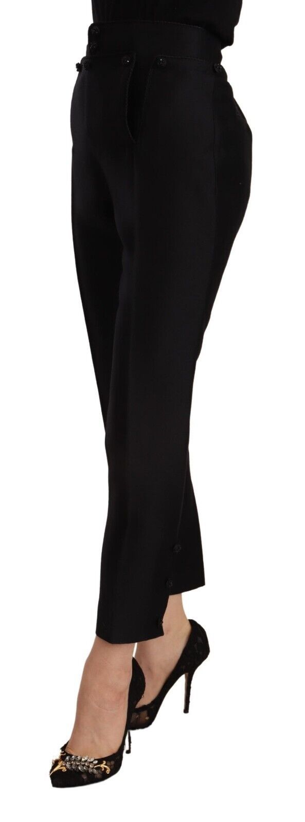 Elevated Elegance High-Waist Skinny Trousers