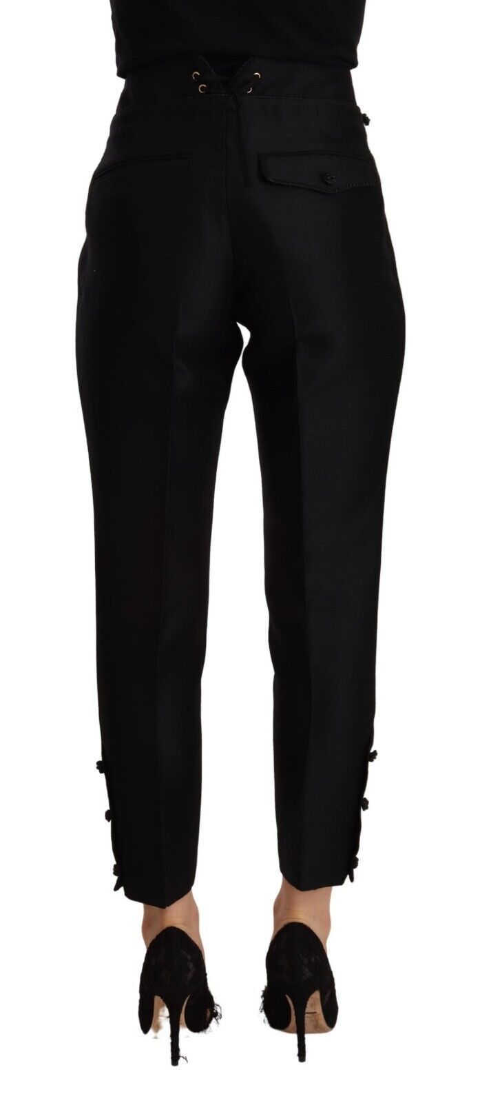 Elevated Elegance High-Waist Skinny Trousers