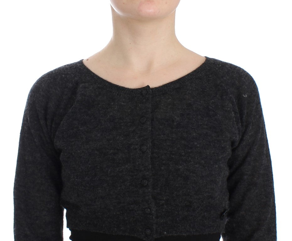 Chic Cropped Alpaca Wool Sweater