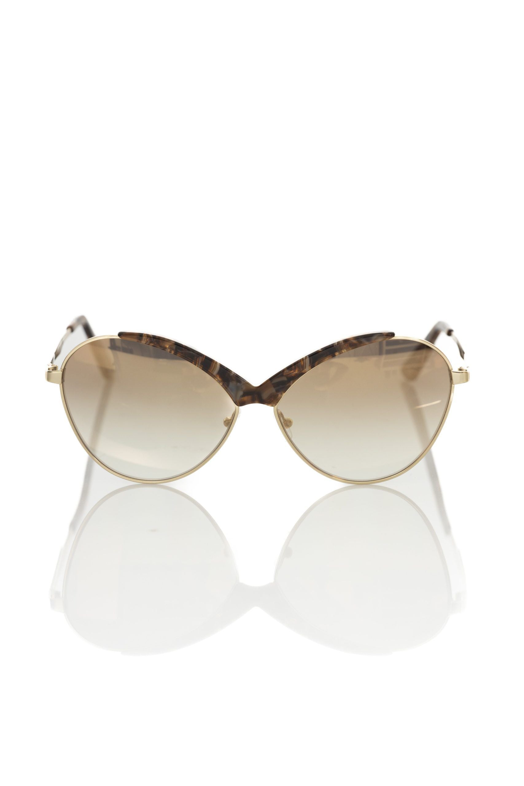 Beige Metallic Women Sunglass