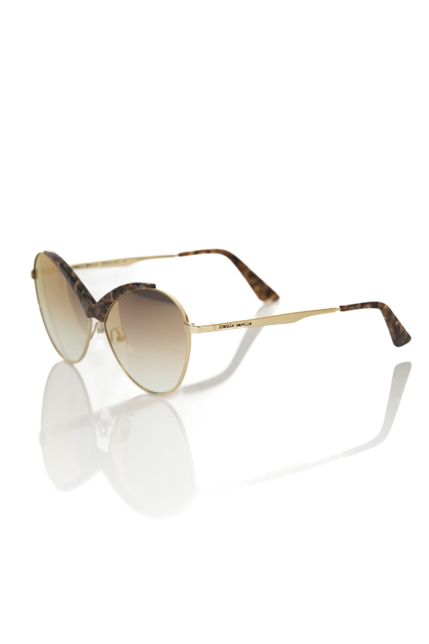 Beige Metallic Women Sunglass