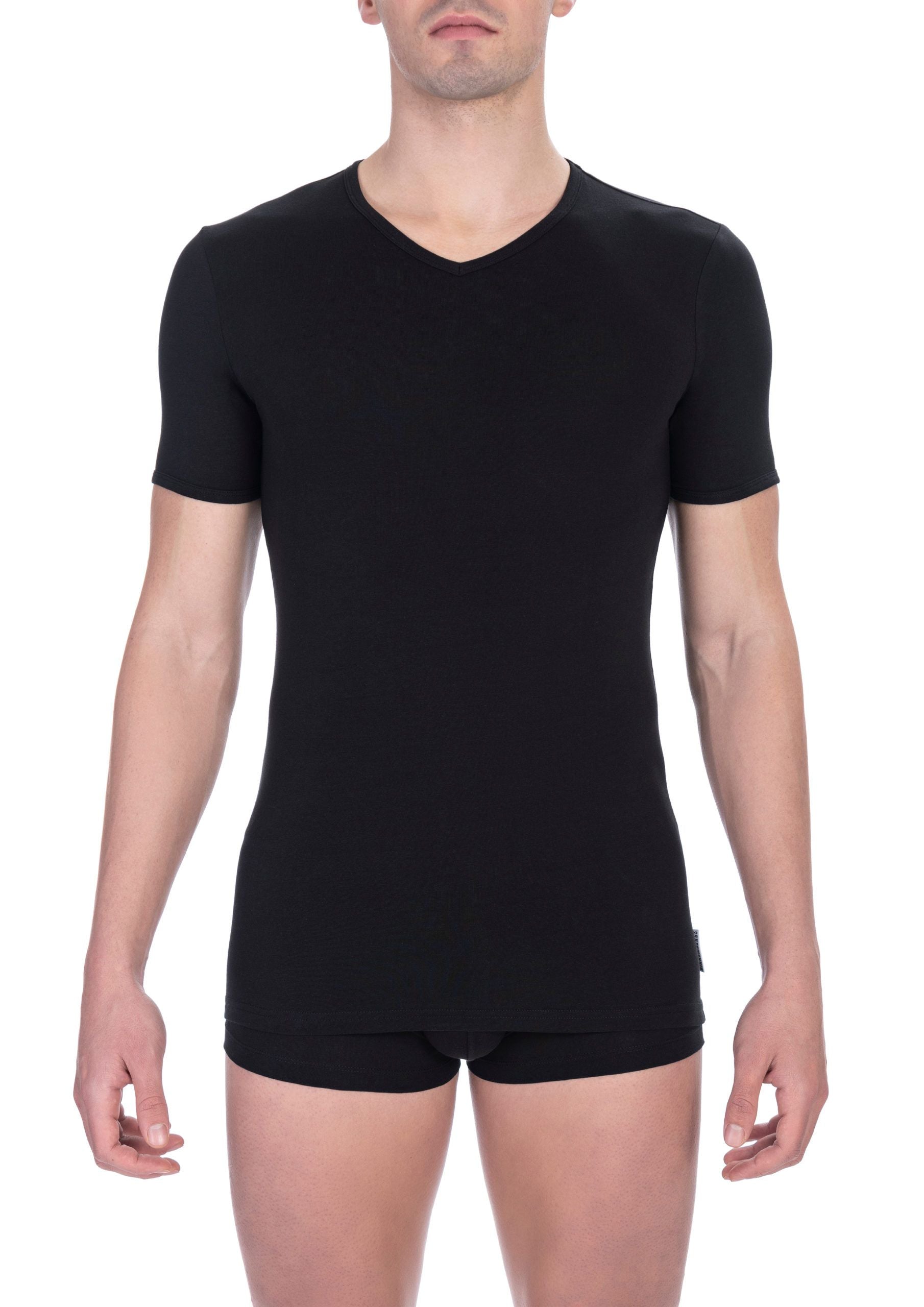 Black Cotton Men's T-Shirt