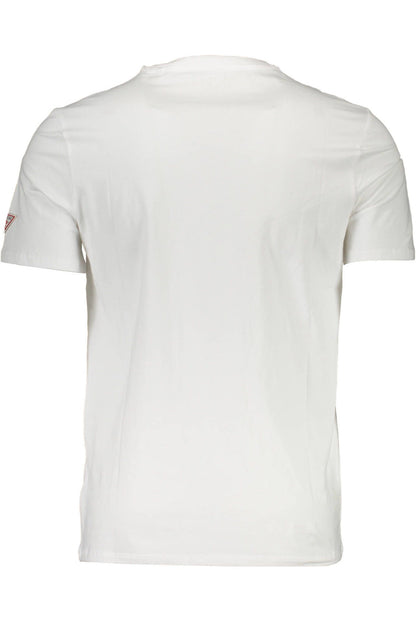 White Cotton Men T-Shirt