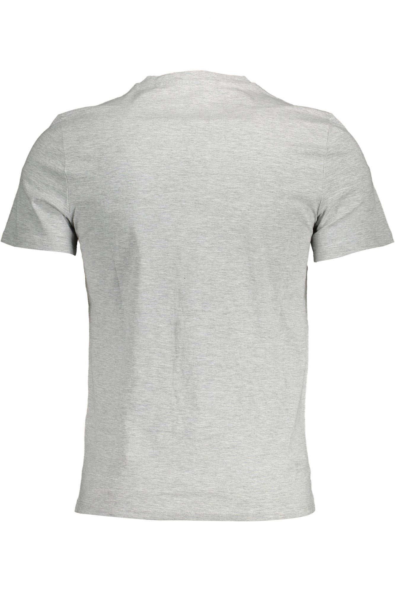 Gray Cotton Men T-Shirt