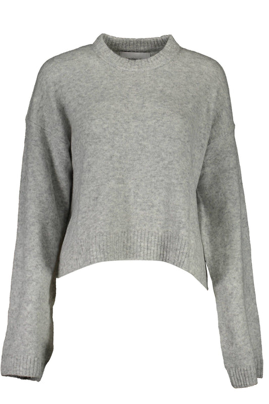 Gray Wool Women Sweater