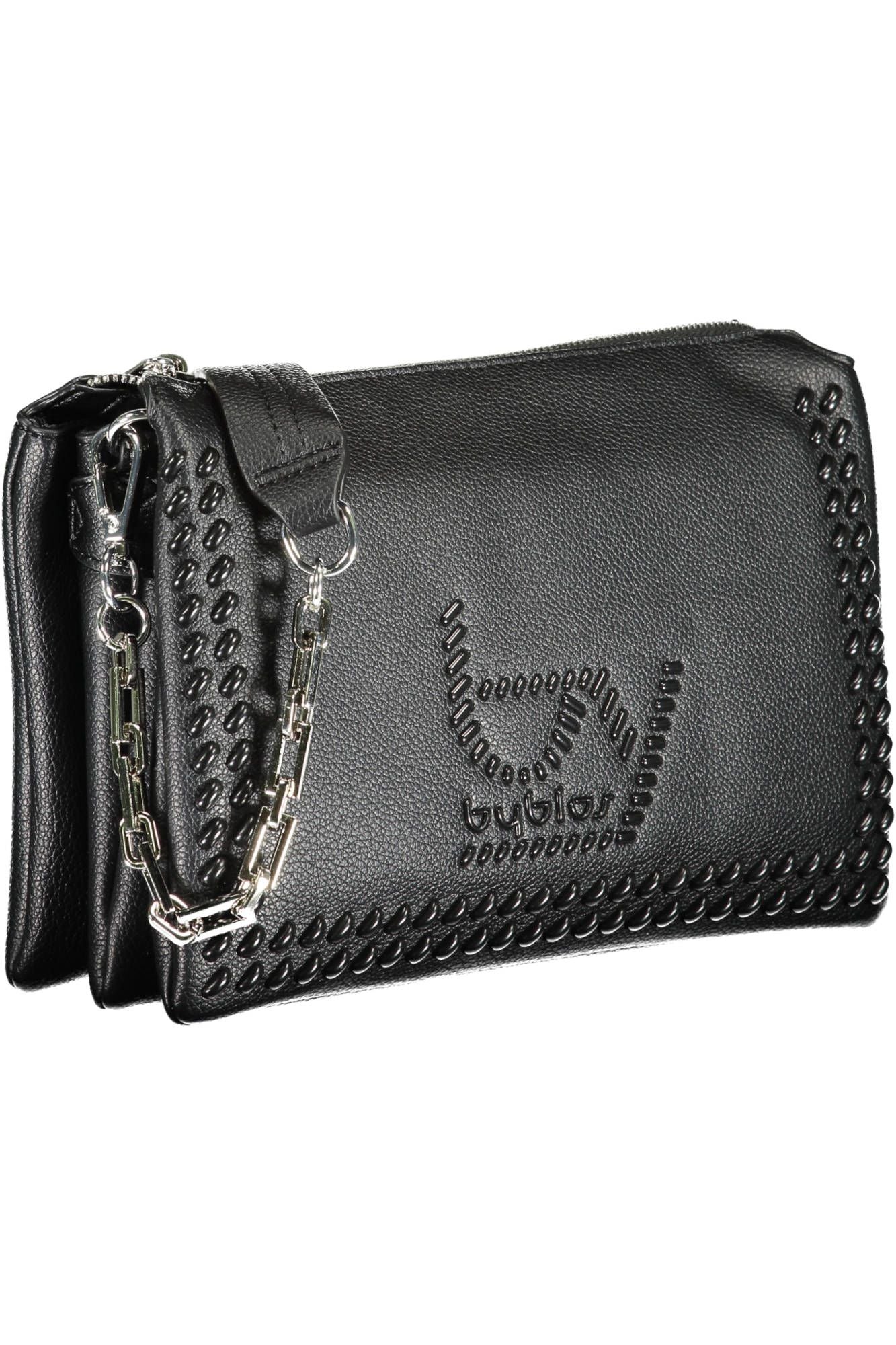 Black Polyethylene Women Handbag