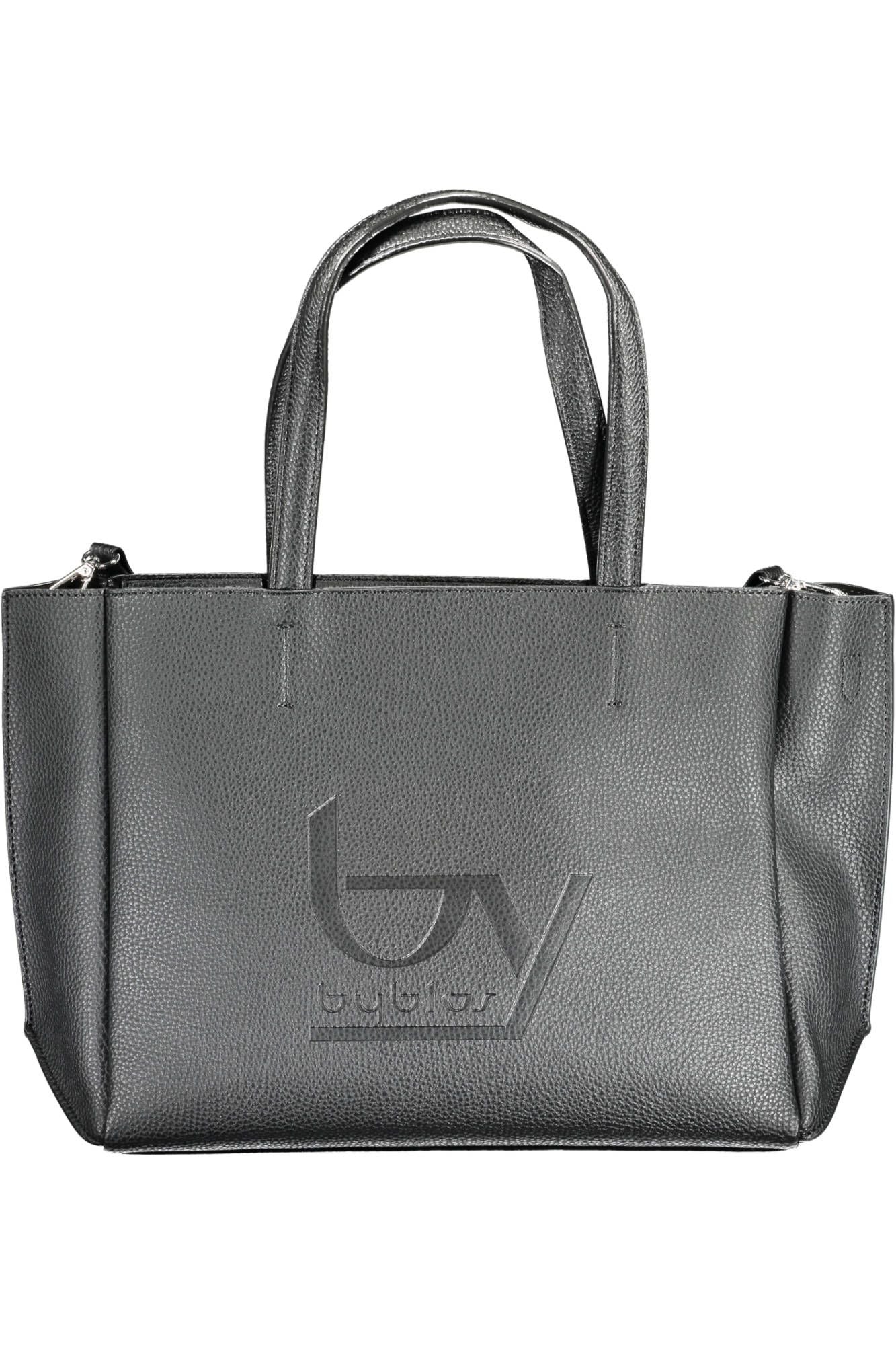 Black Polyethylene Women Handbag