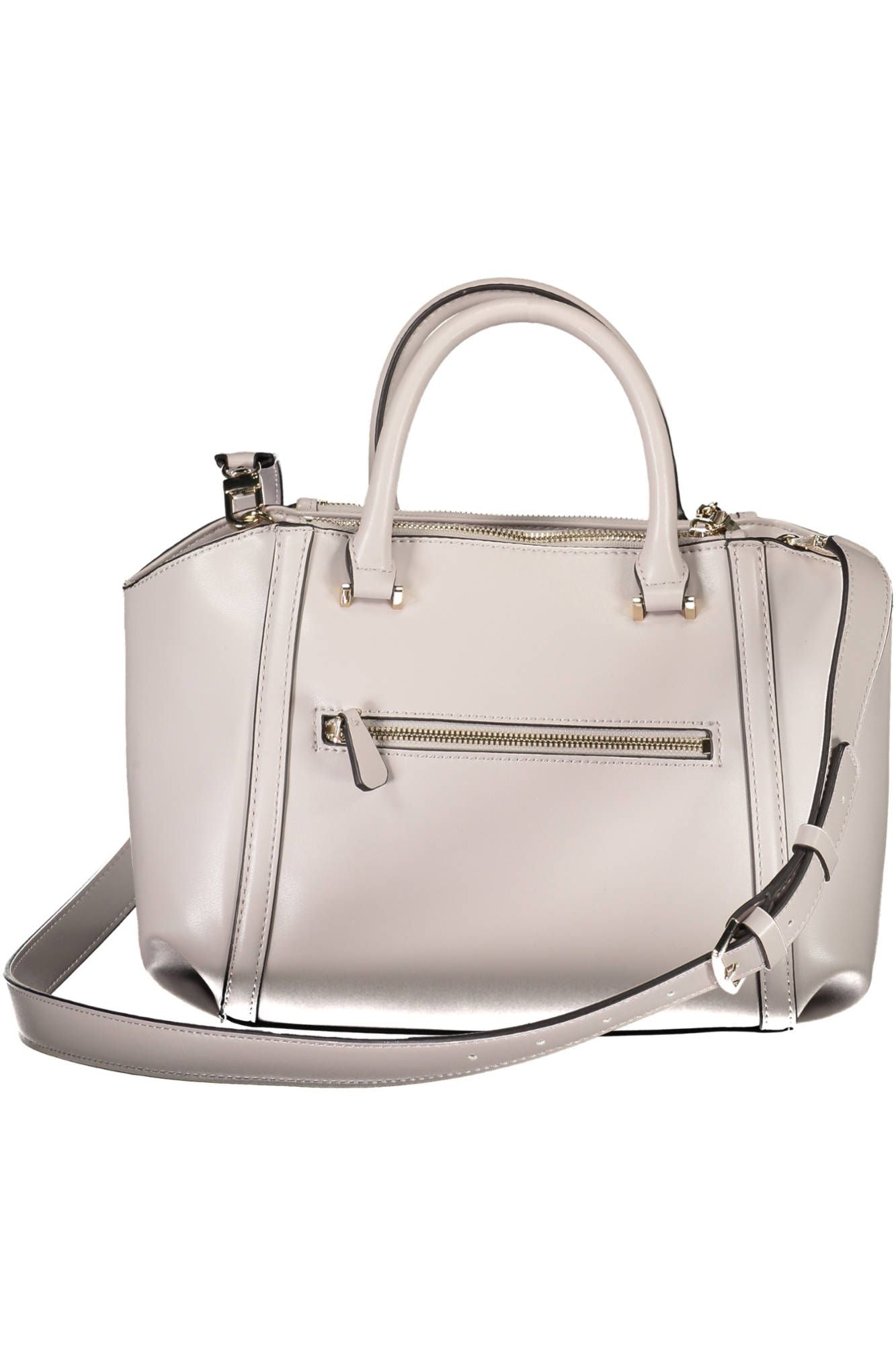 Gray Polyethylene Women Handbag