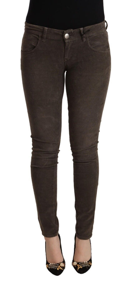 Chic Slim Fit Brown Skinny Jeans