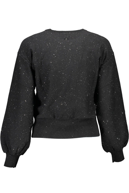 Black Polyester Women Sweater