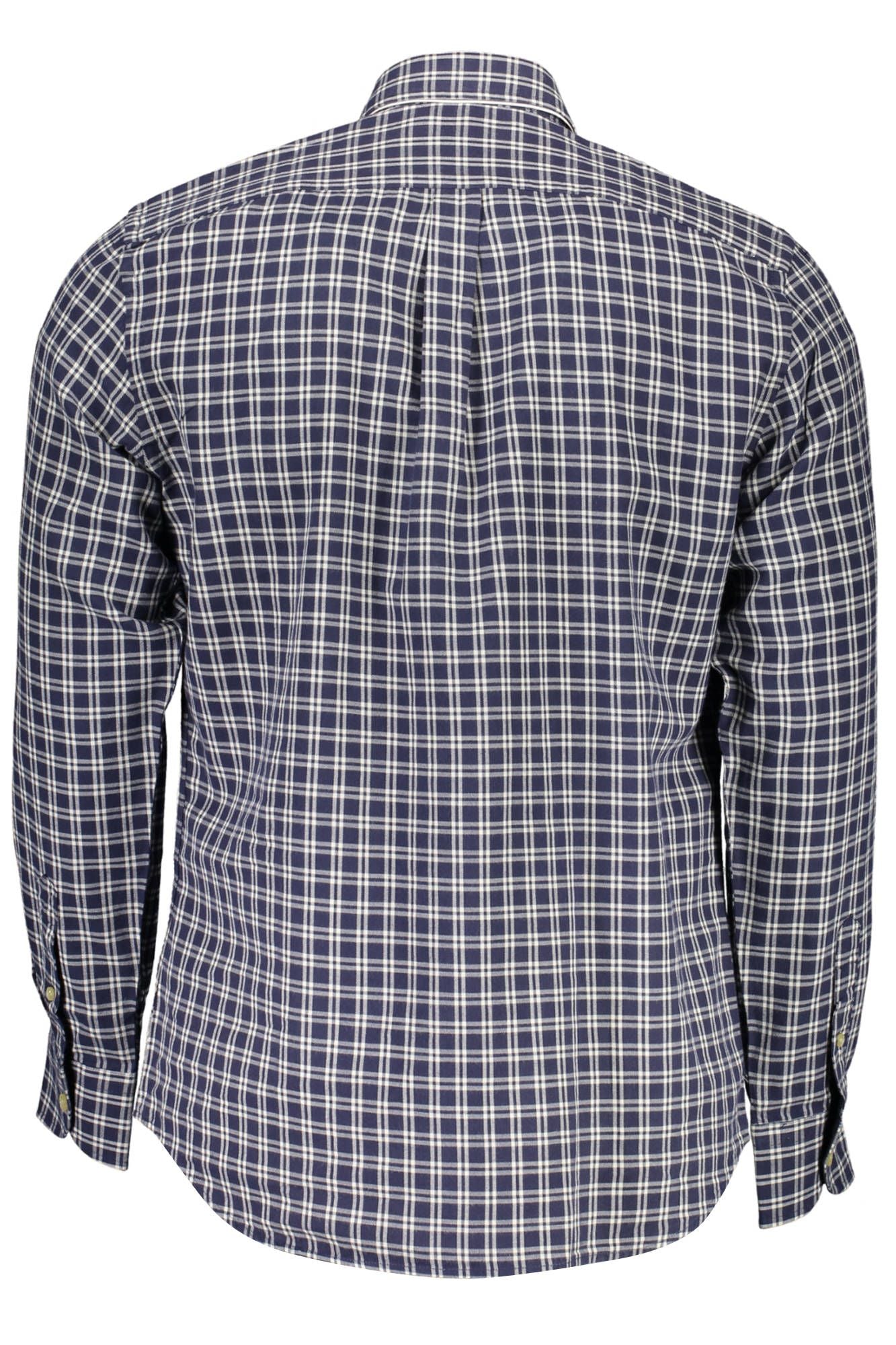 Blue Cotton Men Shirt