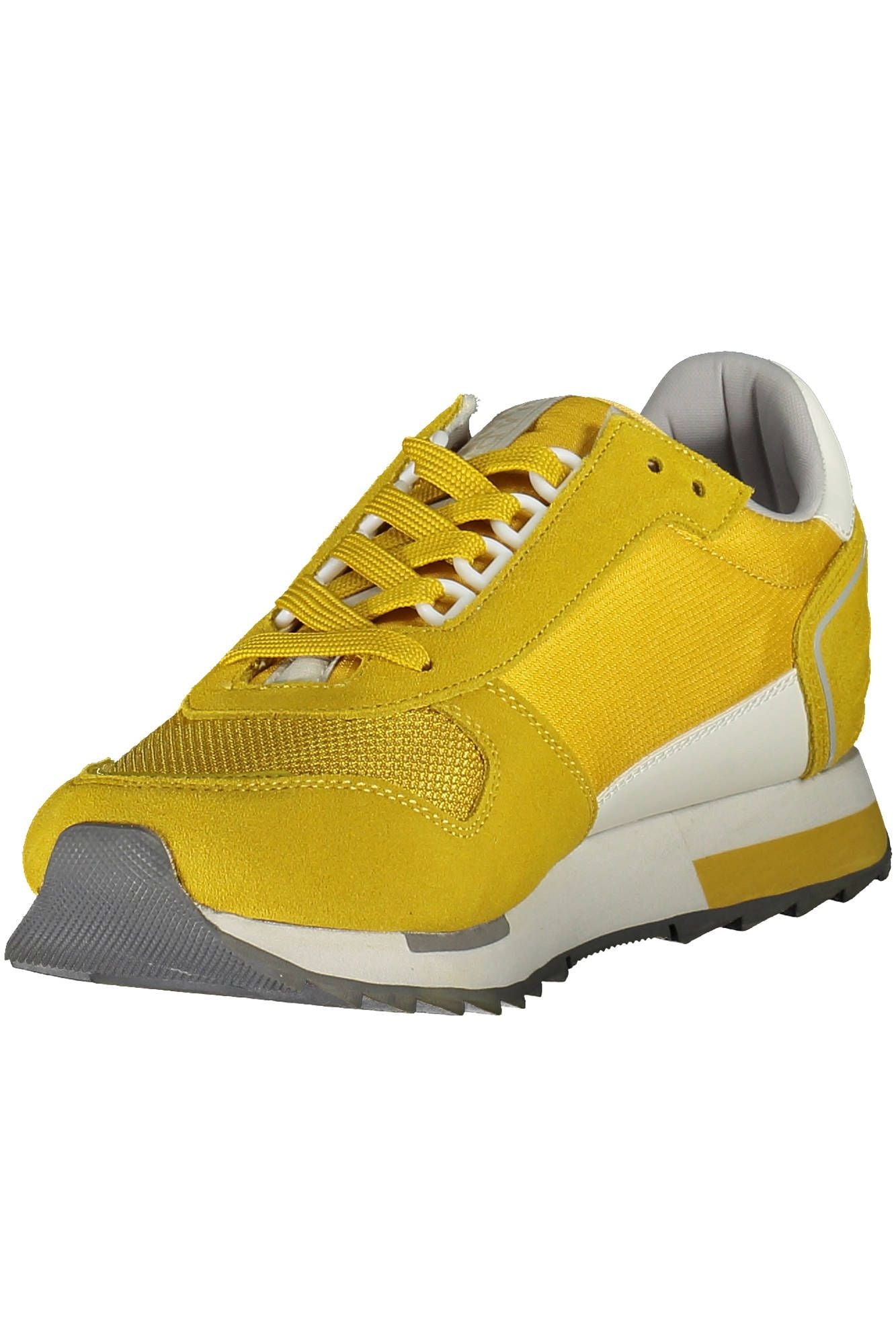 Yellow Polyester Men Sneaker