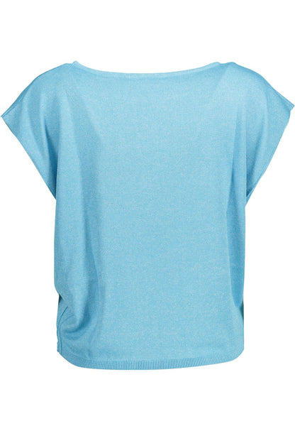 Light Blue Viscose Women Top