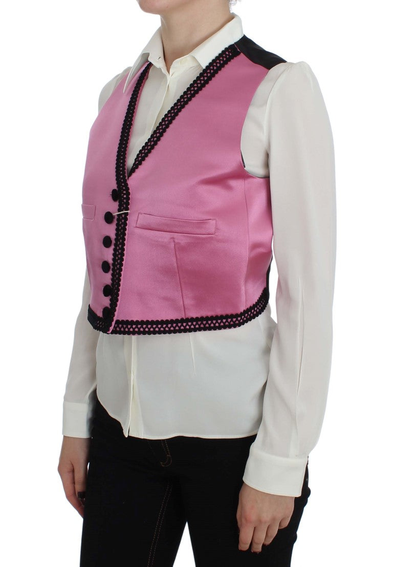 Silk-Cotton Blend Torero Inspired Vest