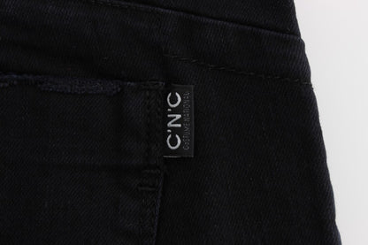 Sleek Slim Fit Black Denim Jeans