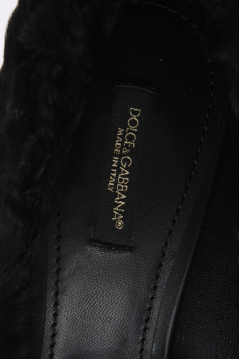 Elegant Pumps in Luxe Xiangao Fur Leather