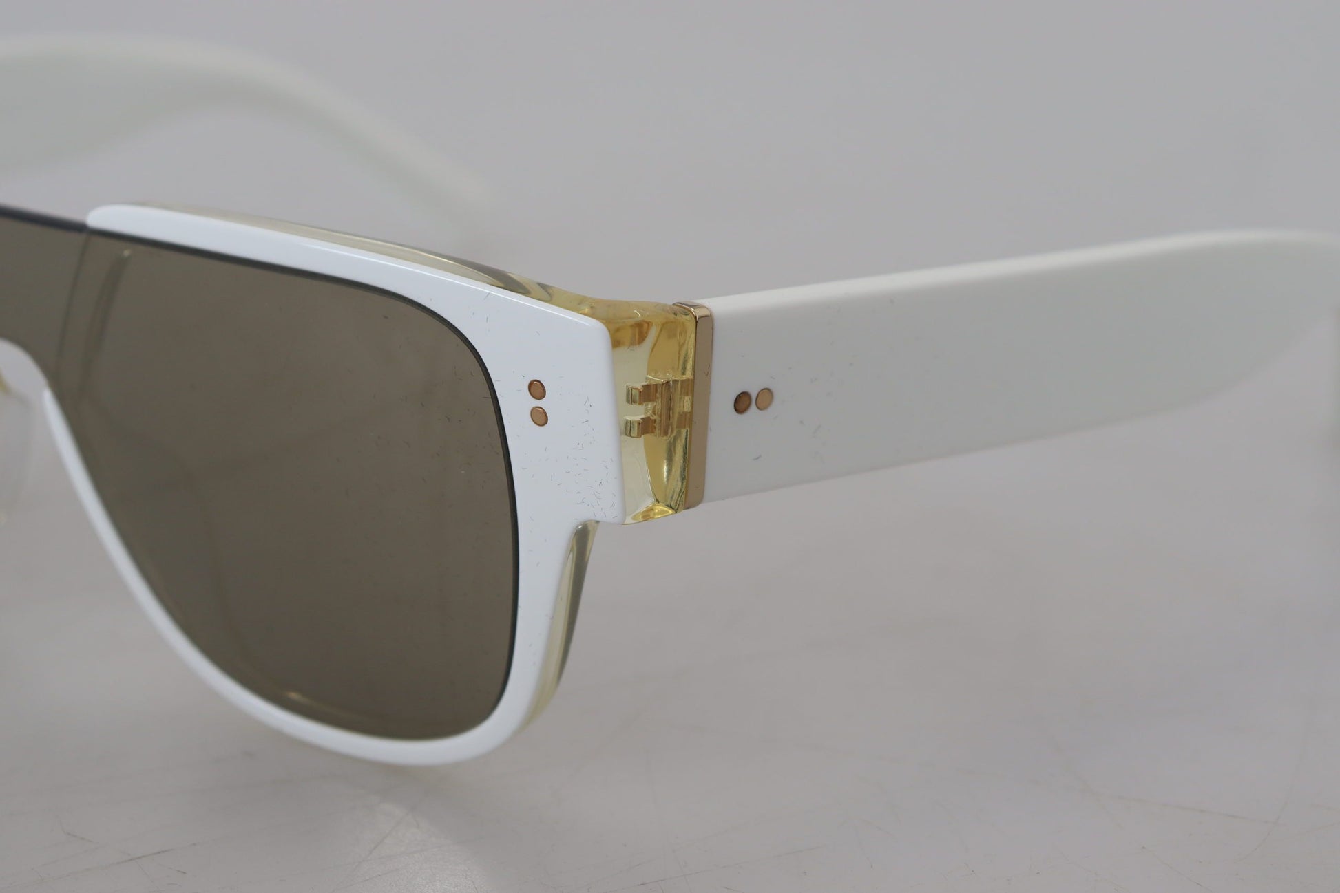 Elegant White Acetate Sunglasses for Women