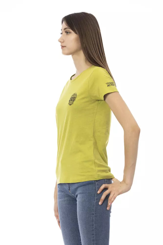 Green Cotton Women Top