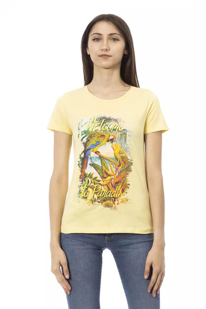 Yellow Cotton Women's Top