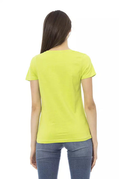 Green Cotton Women Top