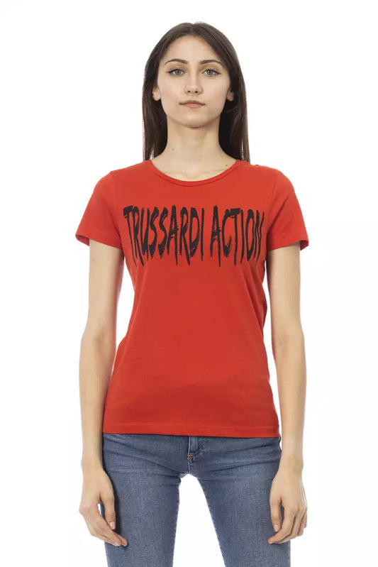 "Red Cotton Women Top"