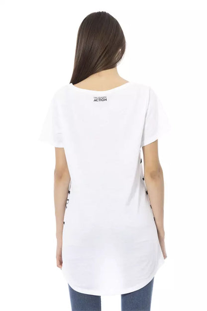 White Cotton Women Top