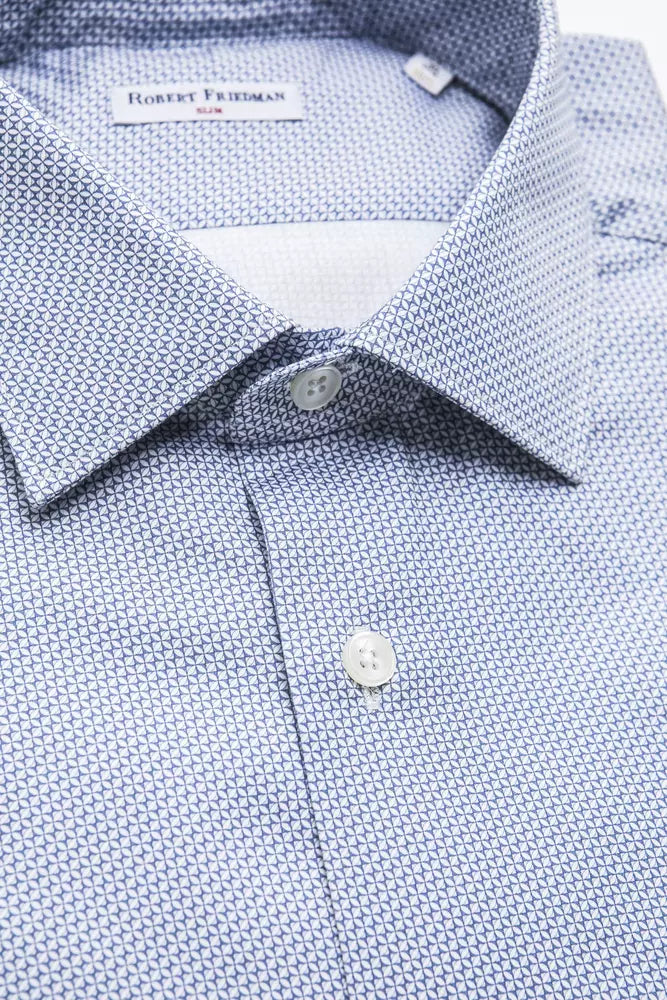 Light Blue Cotton Men Shirt