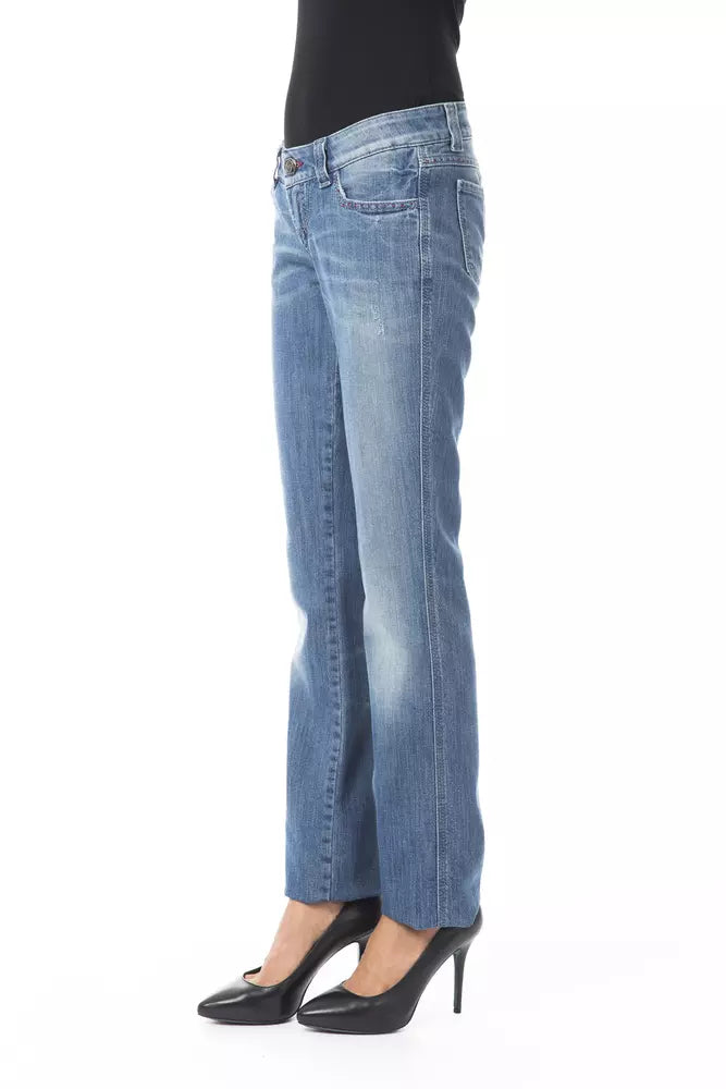 Blue Cotton Women Jean