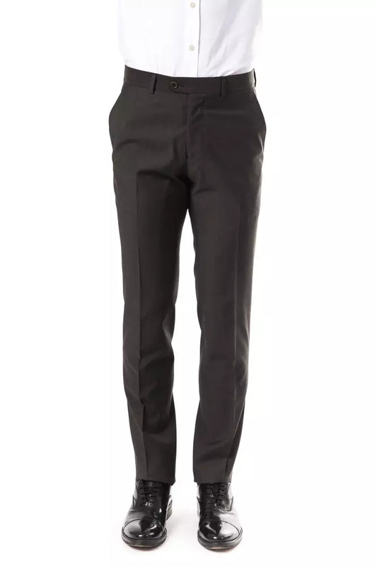 Gray Wool Men Pant