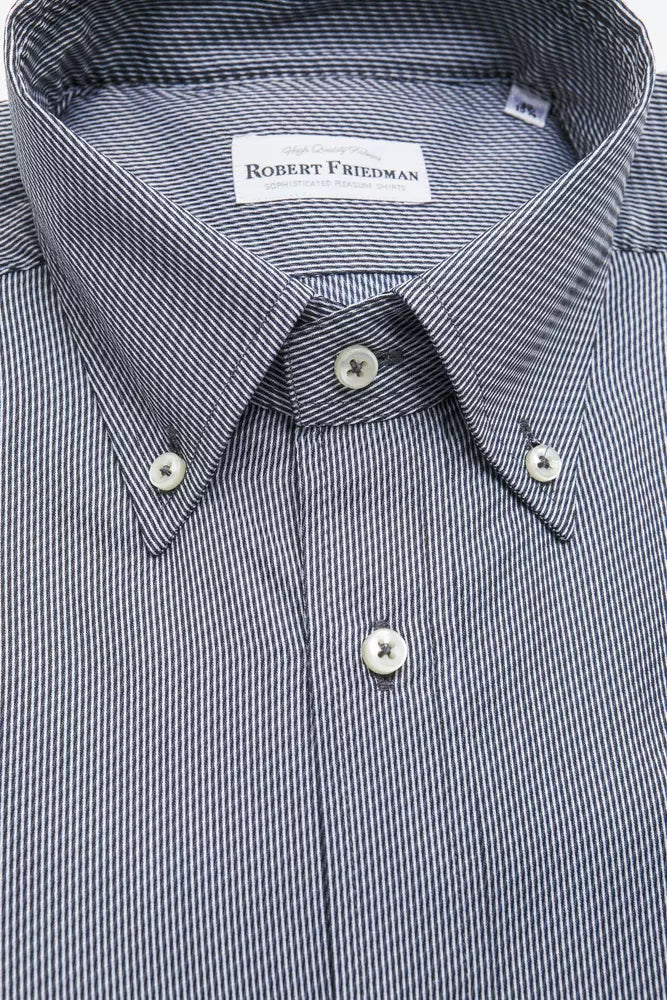 Blue Cotton Men Shirt