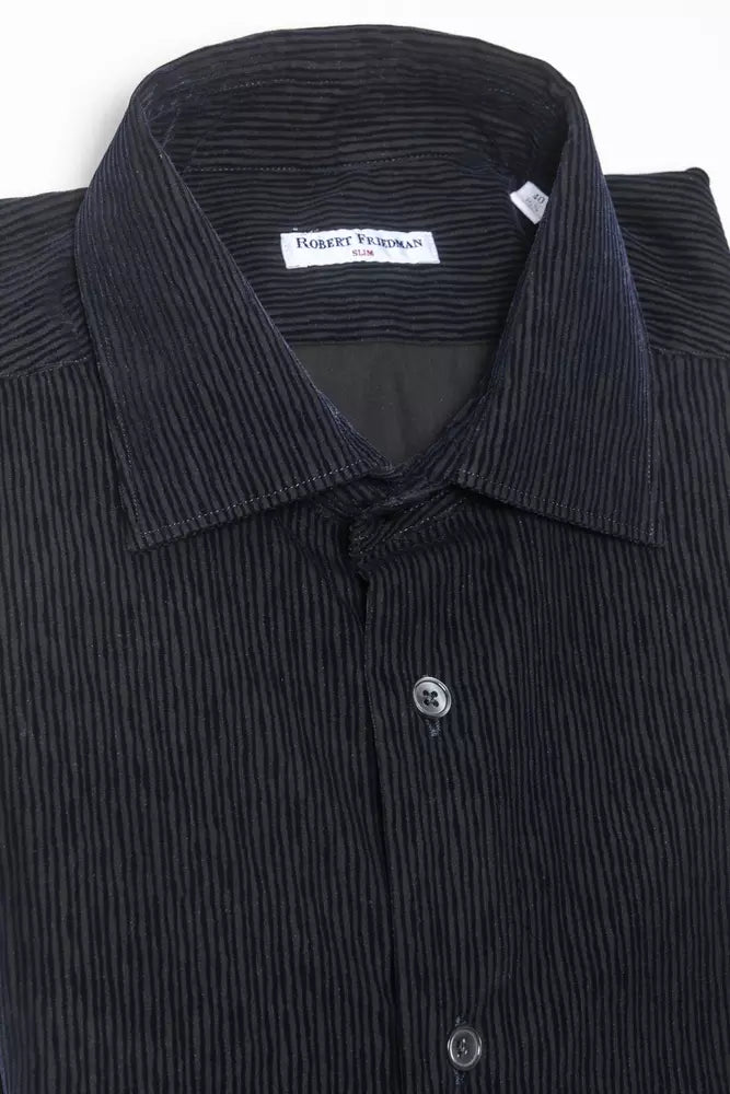 Black Cotton Men's Shirt