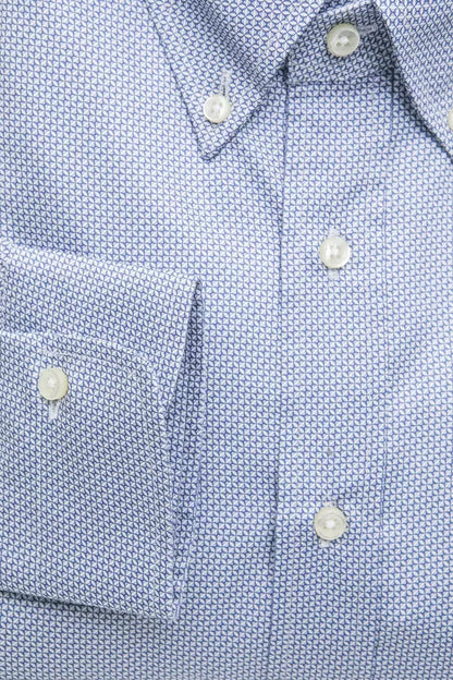 Light Blue Cotton Men Shirt