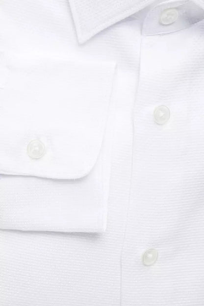 White Cotton Men's Shirt