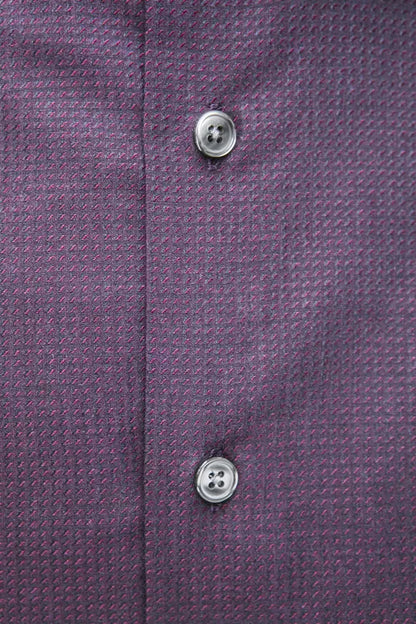 Burgundy Cotton Men Shirt