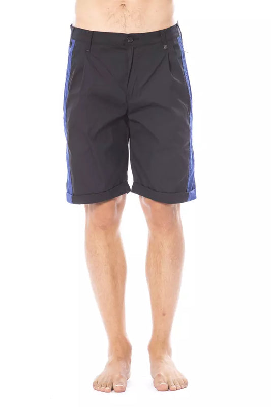 Black Cotton Men's Short