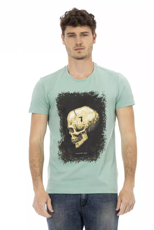 Green Cotton Men TShirt