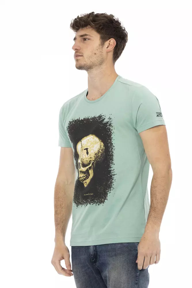 Green Cotton Men TShirt