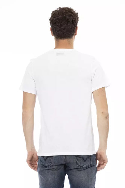 White Cotton Men T-Shirt