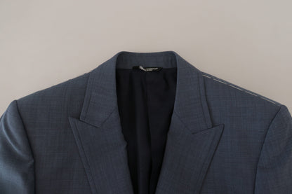 Elegant Blue Single Breasted Sport Blazer