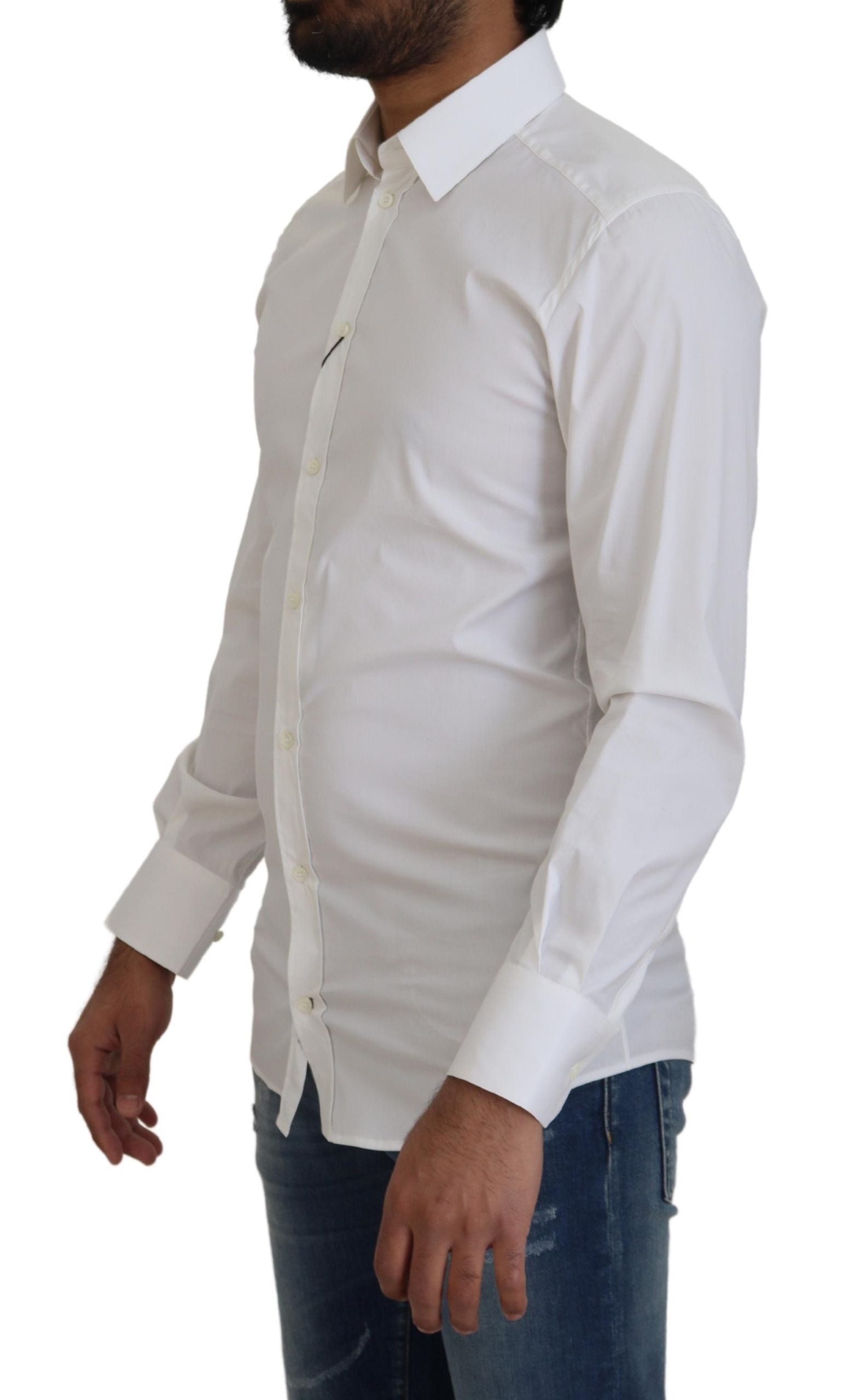 Dazzling White Slim Fit Dress Shirt