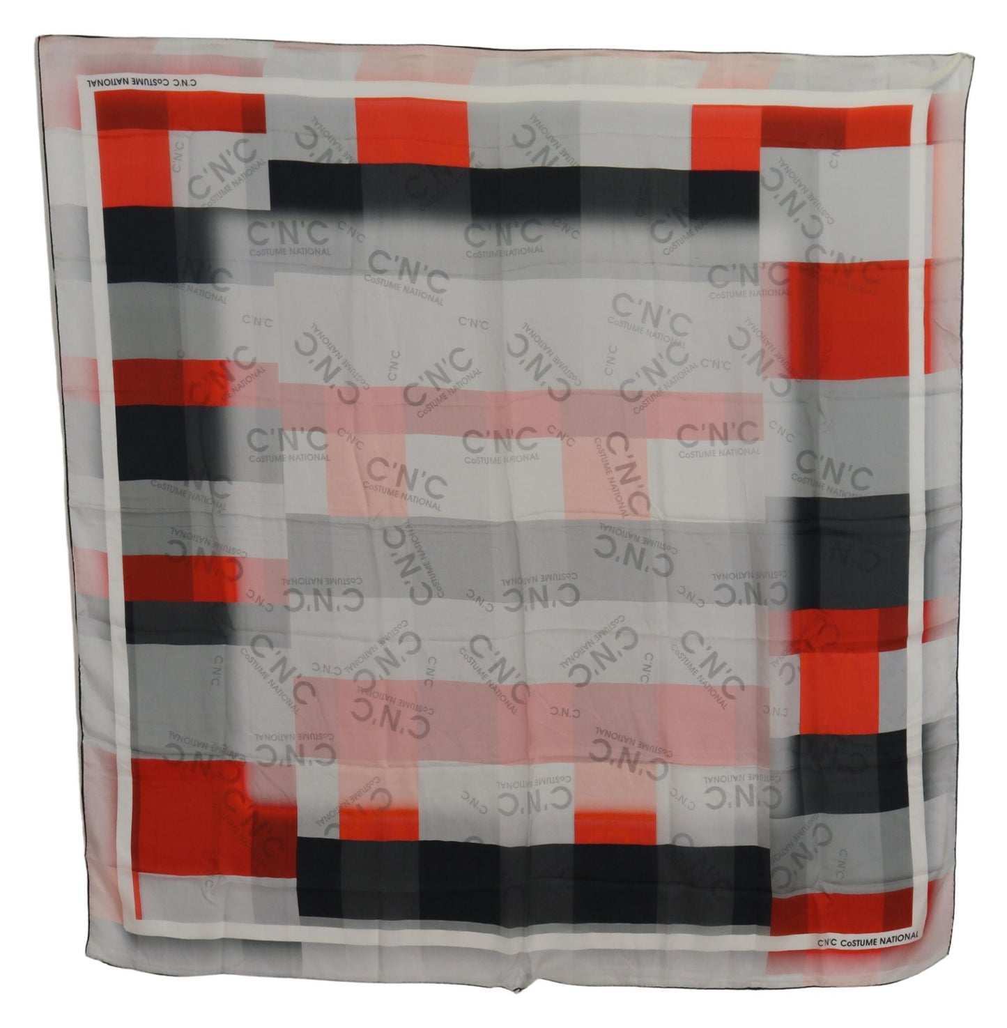 Elegant Checkered Silk Scarf