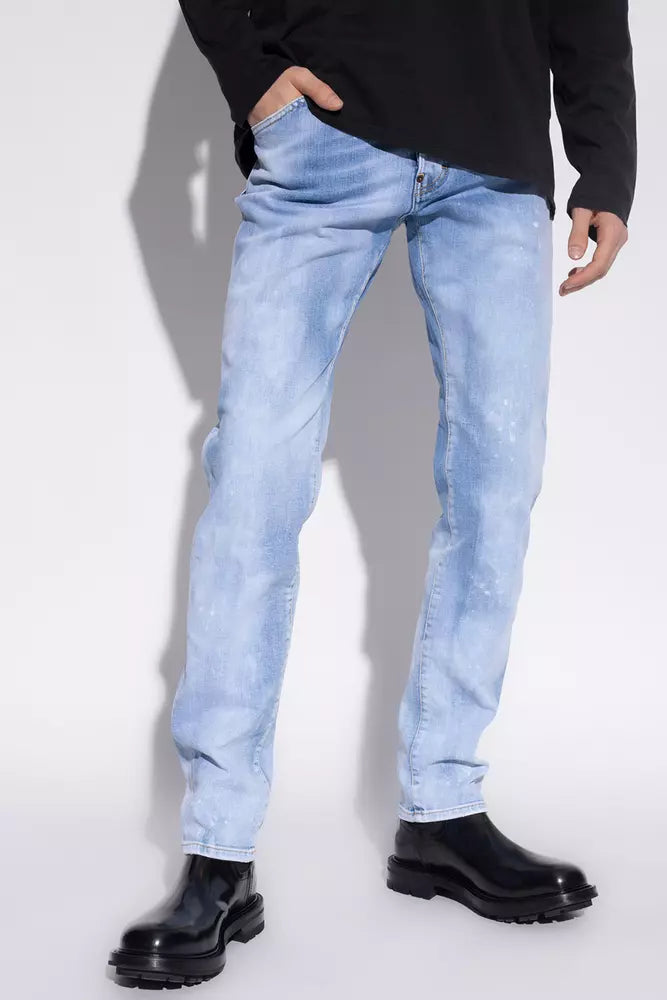 Cool Guy Light Blue Splatter Jeans