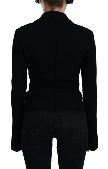 Elegant Black Long Sleeve Jacket